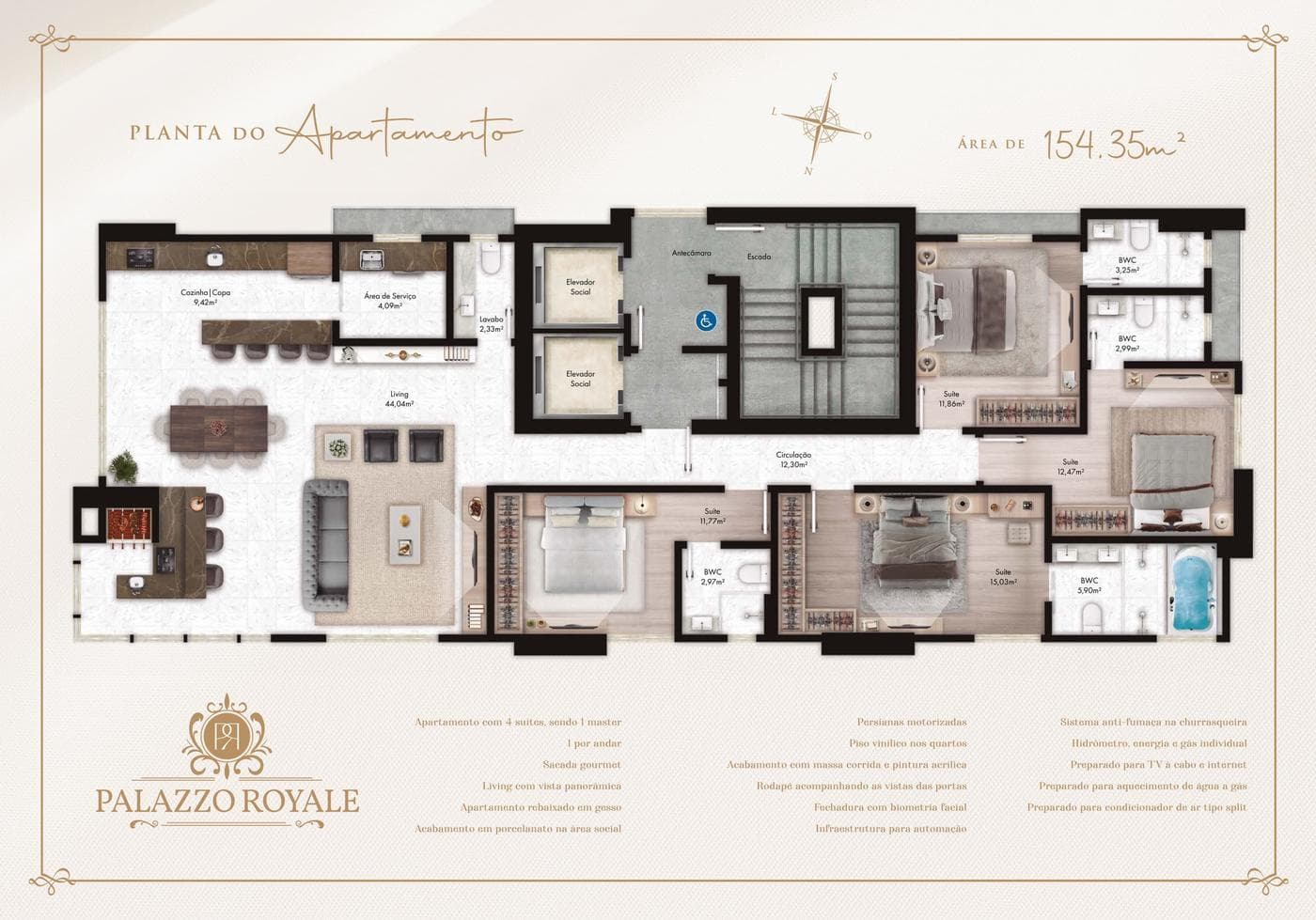 🏛️ PALAZZO ROYALE | MEIA PRAIA | ITAPEMA SC - foto 13